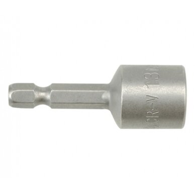 Antgalis - galvutė magnetinė CR-V, 1/4" 13x48 mm su pakuote (YT-1518)
