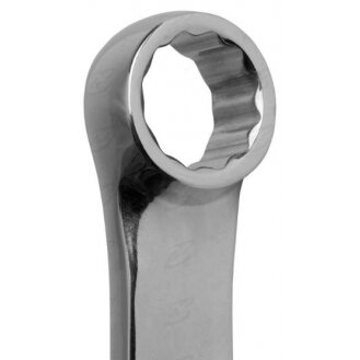 Dvigubo žiedo raktų rinkinys su terkšle | ilgas tipas | 8 - 19 mm | 7 vnt. (DR07) 8