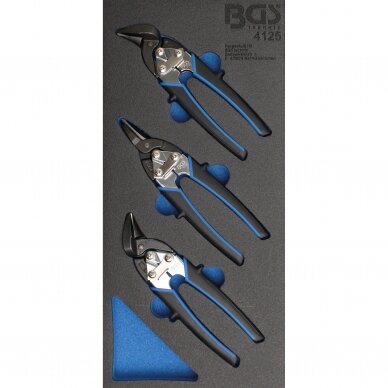 Įrankių dėklas BGS Technic 4125 | 1/3 | skardininko įrankių rinkinys | 3VNT.