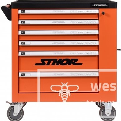 Įrankių spintelė STHOR 58561 | 6 stalčiai