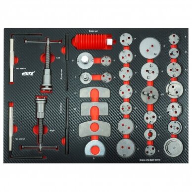 Įrankių spintelė VERKE H70098 | 7 stalčiai | durelės | 195VNT. 8