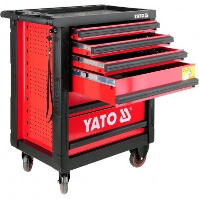 Įrankių spintelė YATO YT-5530 | 6 stalčiai | 177VNT.