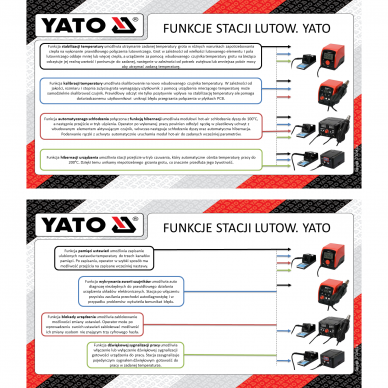 Litavimo stotelė YATO YT-82456 | 900M | LCD | 75W | 480° 4