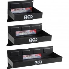 Magnetinių lentynų rinkinys įrankių spintelėms BGS Technic 67150 | 3VNT.