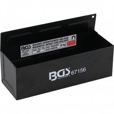 Magnetinė lentyna įrankių spintelėms BGS Technic 67156 | 210x75x70MM 1