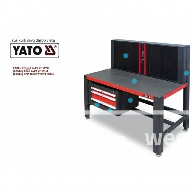 Montavimo elementai-laikikliai įrankiu dėžei YATO YT-08922 | 2VNT. 1
