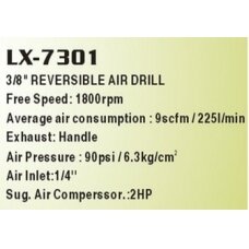 Pneumatinis gręžtuvas | 1,5 - 10 mm (LX-7301)