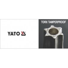 Prailgintų L-tipo raktų komplektas YATO YT-0512 | TORX TR | T10-T50 | 9VNT.