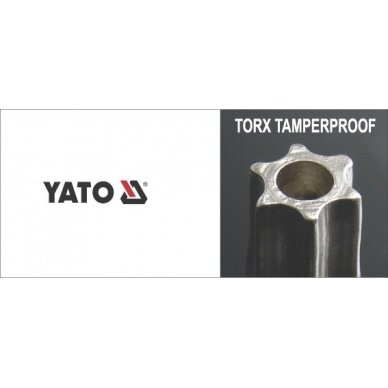 Prailgintų L-tipo raktų komplektas YATO YT-0512 | TORX TR | T10-T50 | 9VNT. 1