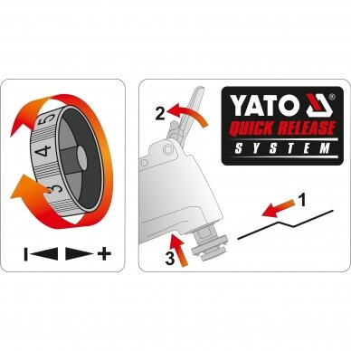 Švytuoklinis multifunkcinis įrankis YATO YT-82223 | 500W | 16000 MIN-1